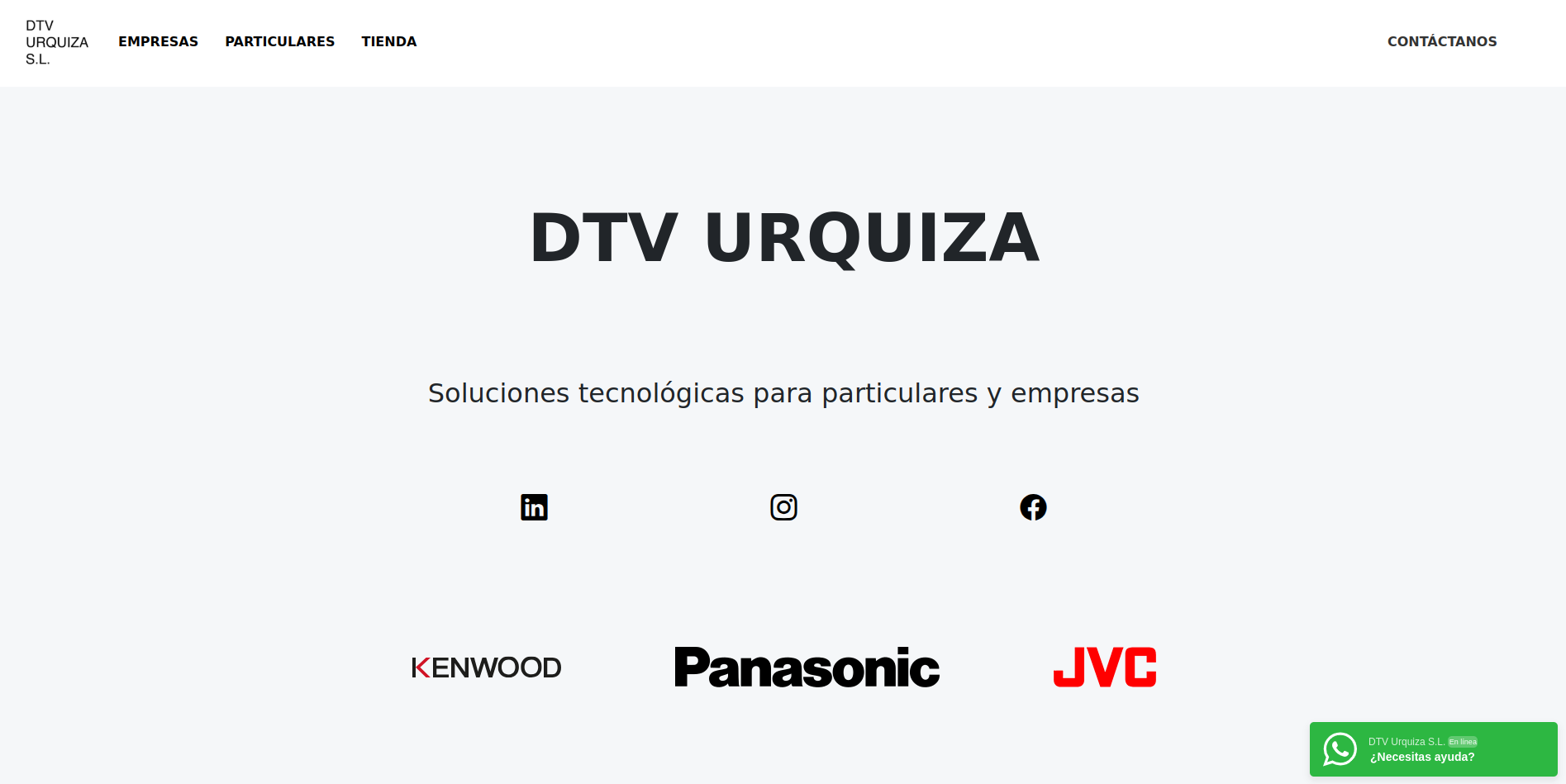 Sitio web oficial de DTV Urquiza